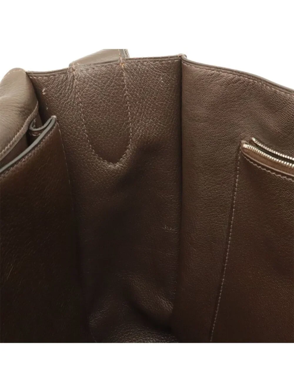 Hermes Steve Besace 35 Shoulder Bag Crossbody Taurillon Clemence Leather Brown